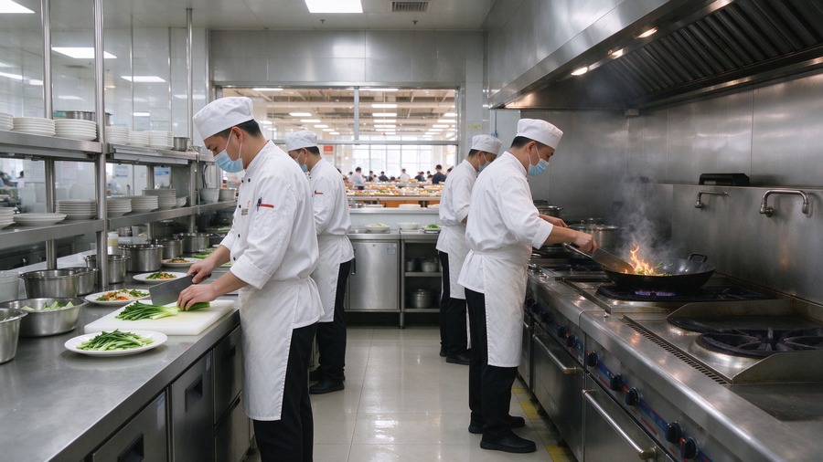 智慧食堂阳光后厨建设：数字化筑牢全域食品安全防线